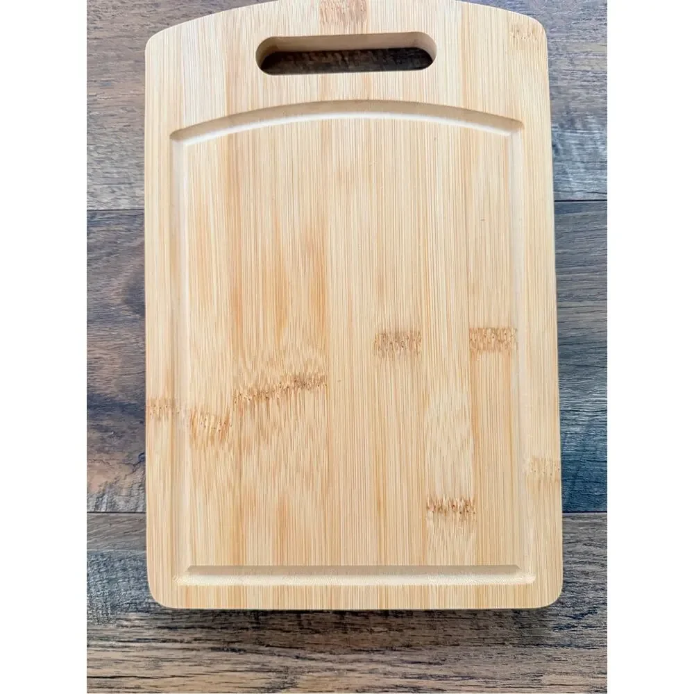 Bamboo Wood Cutting Serving Board - 'New Home' Engraved - Cheese charcuterie